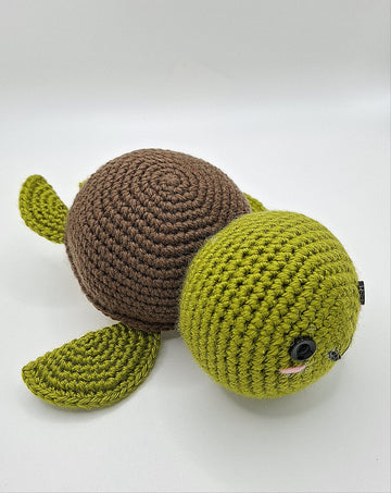 Handmade Crochet Turtle Stuff Toy - Tiny Prets UK